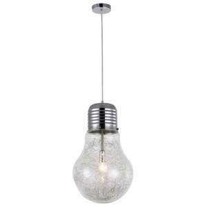 Lampa wisząca Zuma Line Bulb RLD93024-1A zwis 1x60W E27 czarny/przezroczysty