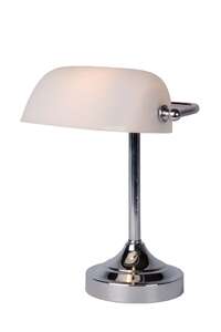 Lucide Banker 17504/01/11 lampa stołowa lampka 1x40W E14 chrom