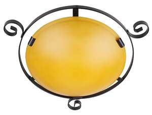 Candellux 6130021-24 plafon lampa sufitowa 2x60W E27 żółty