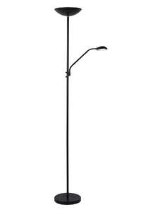 Lucide Zenith 19791/24/30 lampa stojąca podłogowa 1x20W + 1x4W LED czarna