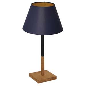 Luminex Table lamps 3753 Lampa stołowa lampka 1x60W E27 czarny/niebieski/naturalny/złoty