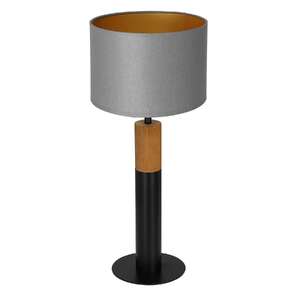 Luminex Table lamps 3592 Lampa stołowa lampka 1X60W E27 czarny/naturalny/szary/złoty