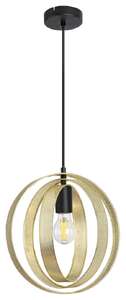 Rabalux Harlow 3607 lampa wisząca zwis 1x60W E27 czarna/złota - wysyłka w 24h