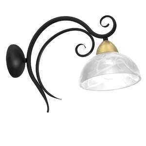 Luminex Aurora 5975 kinkiet lampa ścienna 1x60W E27 czarny/biały/złoty