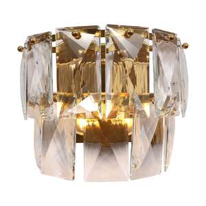 Milagro Chelsea ML6931 kinkiet lampa ścienna elegancki designerski kryształowy 4x40W E14 złoty/kryształ