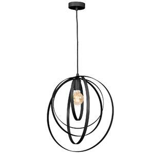 Luminex Ringo 1412 lampa wisząca zwis 1x60W E27 czarny