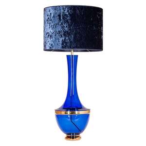 4 Concepts Troya Sapphire L232271318 lampa stojąca podłogowa 1x60W E27 niebieski