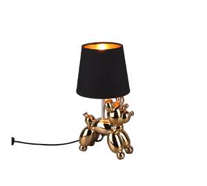 Trio RL Bello R50241079 lampa stołowa figurka 1x40W E14 złota/czarna
