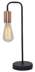 Lampa stołowa lampka Candellux Herpe 1x60W E27 czarna 41-66862