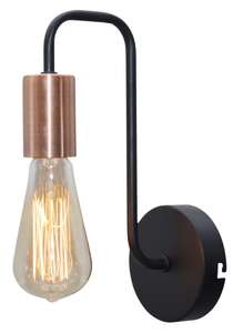 Kinkiet lampa ścienna Candellux Herpe 1x60W E27 czarny 21-66855