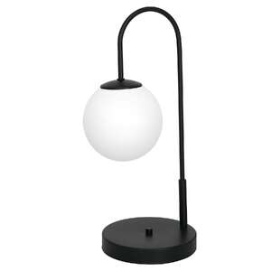 Luminex Cambridge 3197 lampa stołowa lampka 1x60W E14 czarny/transparentny
