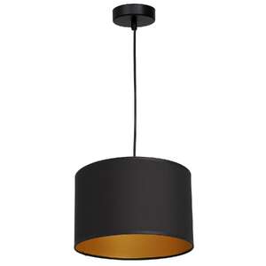 Luminex Arden 3491 Lampa wisząca zwis 1x60W E27 czarny/złoty
