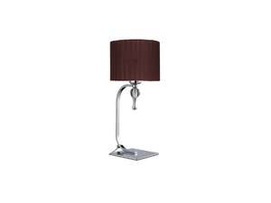 Azzardo Impress AZ2903 lampa stołowa lampka 1x60W E27 brązowy/chrom - Negocjuj cenę