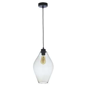 TK Lighting Tulon 4190 Lampa wisząca szklany klosz 1x60W E27 transparentny/czarny