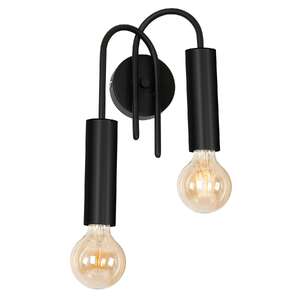 Luminex Loppe 511 kinkiet lampa ścienna 2x60W E27 czarna - wysyłka w 24h