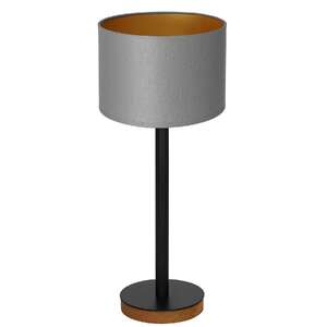 Luminex Table lamps 3836 lampa stołowa lampka 1x60W E27 czarny/szary/naturalny/złoty