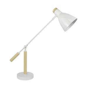 Lampa stołowa Zuma Line Jose P15079-1T lampka oprawa 1x60W E27 biała