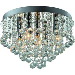 Zuma Line Alex RLX94874-5 plafon lampa sufitowa 5x40W E14 srebrny / transparentny - wysyłka w 24h