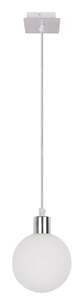 Candellux Oden 31-03232 lampa wisząca zwis 1x40W G9 srebrna/biała