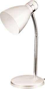Lampa stołowa lampka biurkowa Rabalux Patric 1x40W E14 biały/chrom 4205 - wysyłka w 24h