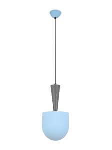 Candellux Ledea Visby 50101167 lampa wisząca zwis 1x40W E27 niebiesko-szara