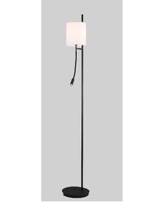 Candellux Ledea Tokyo 50602139 lampa stojąca podłogowa 1x40W E27 + 1x3W LED czarna 