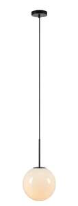 Markslojd Dione 108267 lampa wisząca zwis 1x40W E14 czarna/biała