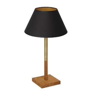 Luminex Table lamps 3808 Lampa stołowa lampka 1x60W E27 czarny/naturalny/złoty