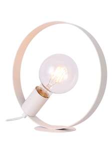 Candellux Ledea Nexo 50501201 lampa stołowa lampka 1x40W E27 biała