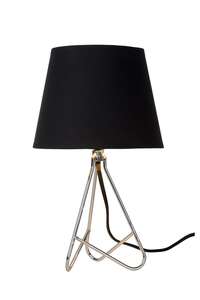 Lucide Gitta 47500/81/11 lampa stołowa lampka 1x40W E14 chrom - wysyłka w 24h