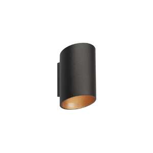 Zuma Line Slice WL 50603-BK/GD-N kinkiet lampa ścienna 1x40W G9 czarny/złoty