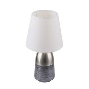 Globo Eugen 24135W Lampa lampka stołowa 1x40W E14 biała/chrom