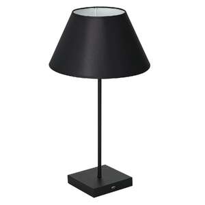 Luminex USB 901 lampa stołowa lampka 1x60W E27 czarny/biały