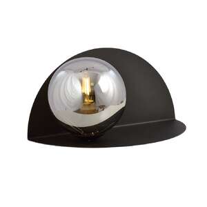 Emibig Form 1166/8 kinkiet lampa ścienna 1x10W E14 dymiony/czarny