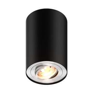 Zuma Line Rondoo 89201-N spot lampa sufitowa 1x50W GU10 czarny/srebrny - wysyłka w 24h