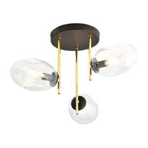 Emibig Argo 1273/3 plafon lampa sufitowa 3x10W E14 transparentny/złoty