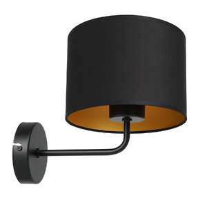 Luminex Arden 3486 kinkiet lampa ścienna 1x60W E27 czarny/złoty