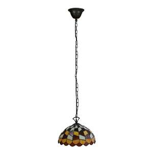 Candellux Tiffany 3479011-24 lampa wisząca zwis E27 brązowy