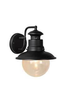 Lucide Figo 11811/01/30 kinkiet lampa oprawa ścienna zewnętrzna 1x60W E27 IP44 czarna