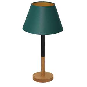 Luminex Table lamps 3757 lampa stołowa lampka 1x60W E27 czarny/zielony/naturalny/złoty
