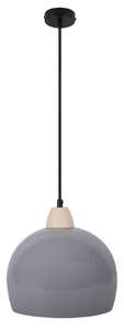 Candellux Monroe 31-78360 lampa wisząca zwis 1x60W E27 szary/czarny