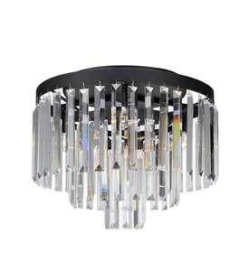 Plafon lampa sufitowa Markslojd Ventimiglia 4L 3x40W E14 czarny / przezroczysty 106563 - NEGOCJUJ CENĘ