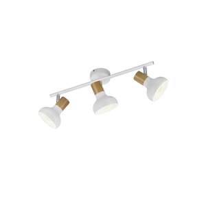 Trio RL Latika R81523031 listwa plafon lampa sufitowa spot 3x10W E14 drewno/biała