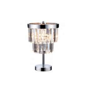 Light Prestige Vetro LP-2910/1T lampa stołowa lampka 1x60W E14 transparentna/srebrna