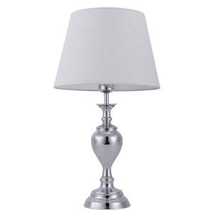 Italux Etien TB-7730-1 lampa stołowa lampka 1x60W E27 chrom/biała