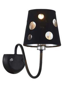 Candellux Ledea Batley 50401108 kinkiet lampa ścienna 1x60W E14 czarny