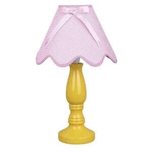 Candellux Lola 41-84354 lampa stołowa lampka 1x40W E14 różowy/żółty