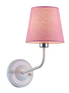 Candellux Ledea York 50401103 kinkiet lampa ścienna 1x60W E14 biały-różowy