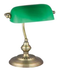 Rabalux Bank 4038 lampa stołowa lampka 1x60W E27 brązowy/zielony