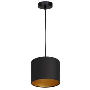 Luminex Arden 3490 Lampa wisząca zwis 1x60W E27 czarny/złoty
